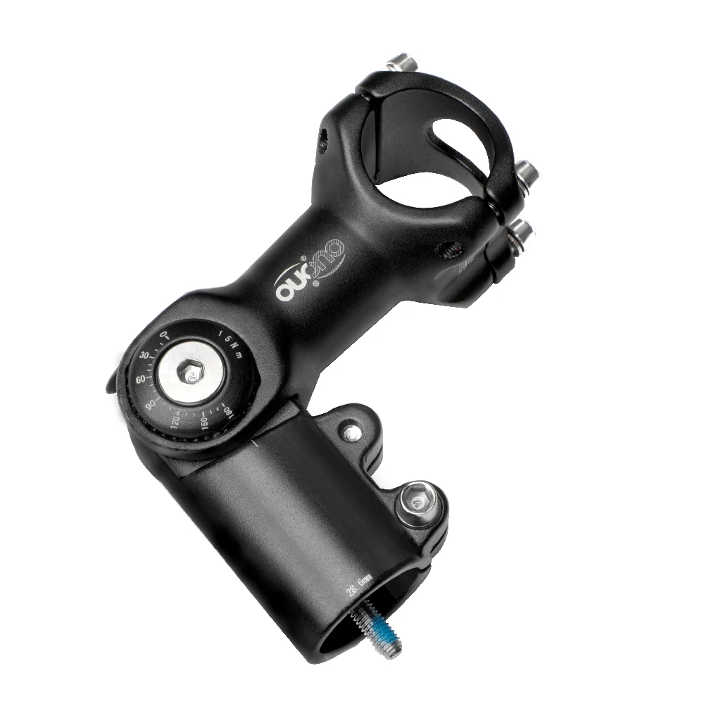 OUO الجبلية قابل للتعديل دراجة الجذعية الوجبات الجاهزة 31.8/25.4 مللي متر الجبلية الطاقة 90-180 درجة دراجة عجلة القيادة شوكة الجذعية تمديد دراجة Handl