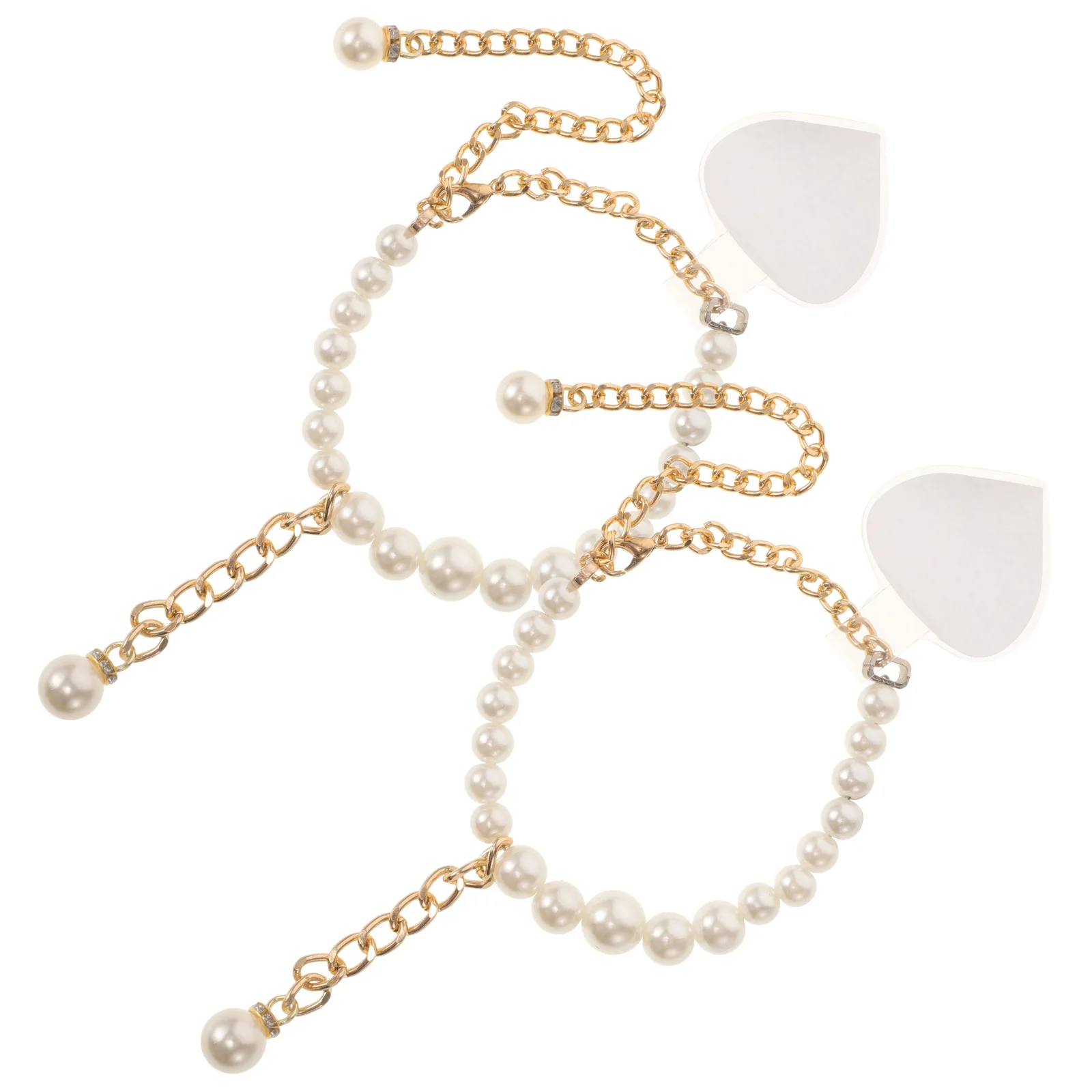 

Pearl Lace Shoes Anti-loose Shoelace Accessories Detachable Ankles Strap Beads High Heel Holder Rhinestones Buckle Belt
