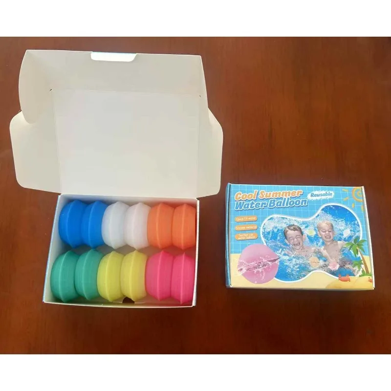 

12 Reusable Water Balloons — Ideal for Outdoor Water Fights, Pool Parties, Beach Fun, and the Perfect Summer Gift for Friends