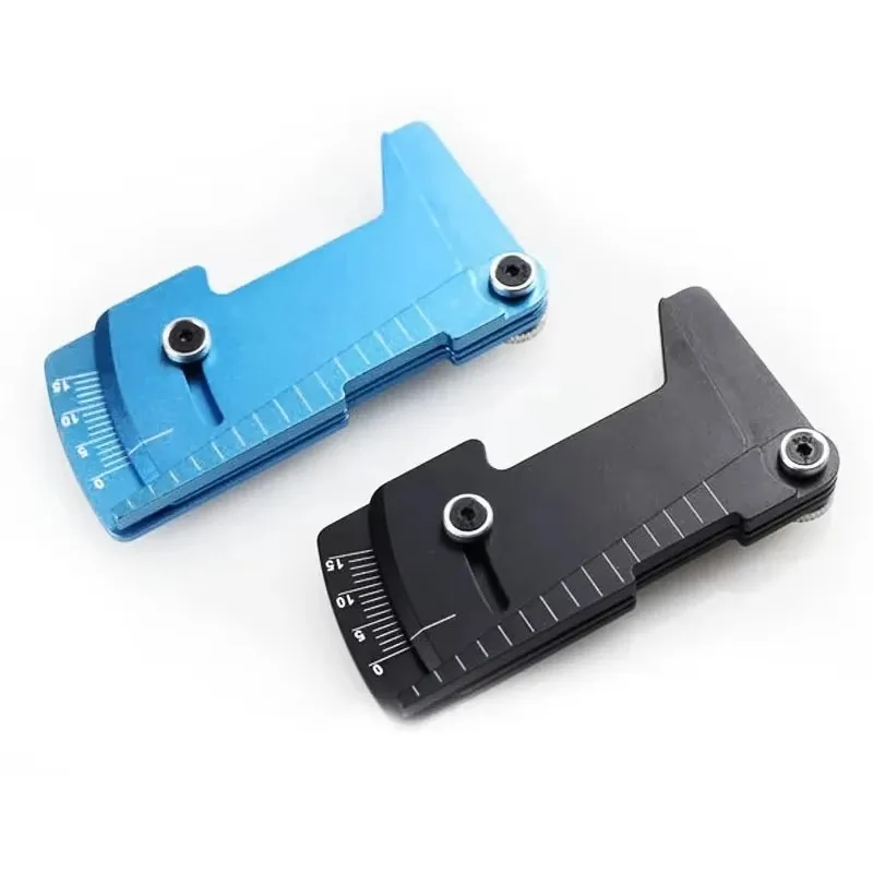

CNC Adjustable Ruler Adjusting RC car height & wheel Rim Camber Measure 15 degrees Alloy