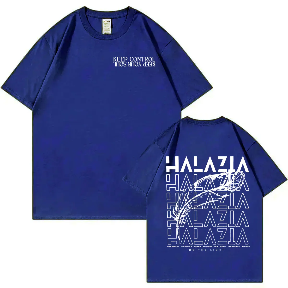 ATEEZ Kpop Double Sided Graphic T Shirt Men Women Fashion Hip Hop Short Sleeve T-shirt Casual Comfort Loose Pure Cotton T-shirts image 3