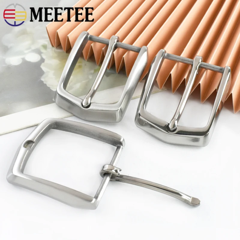 

1Pc 40mm Stainless Steel Belt Buckle Man's Pants Pin Buckles Clothes Waistband Head Belts Clasp DIY Leather Crafts Accessories