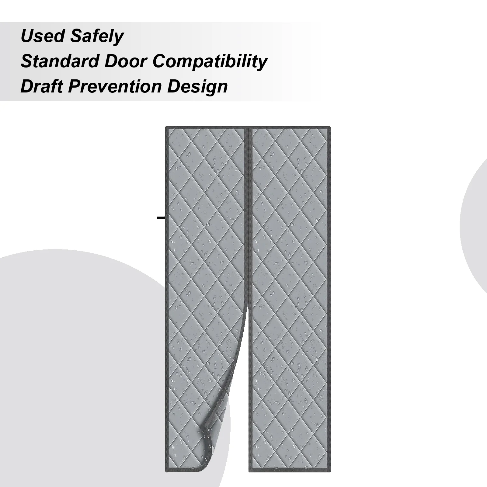 

Thermal Door Cover Windproof Screen 80x32 Inches Magnetic Thermal Door Cover For Winter For Room Bedroom Home Patio Closet