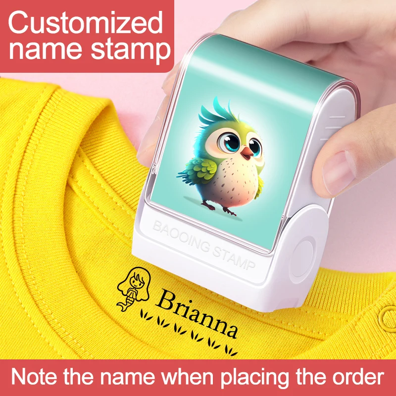 Custom Name Stamp for Clothes,Waterproof&Washable Fabric Stamp,Personalized Clothing Label Maker,Durable DIY Stamp for Laundry