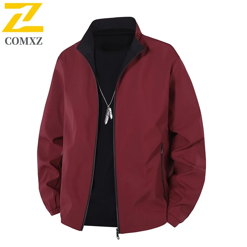 

COMXZ Мужская куртка 2025 Деловой повседневный легкий плащ Высококачественный воротник-стойка Повседневный стиль Осенняя новая верхняя одежда