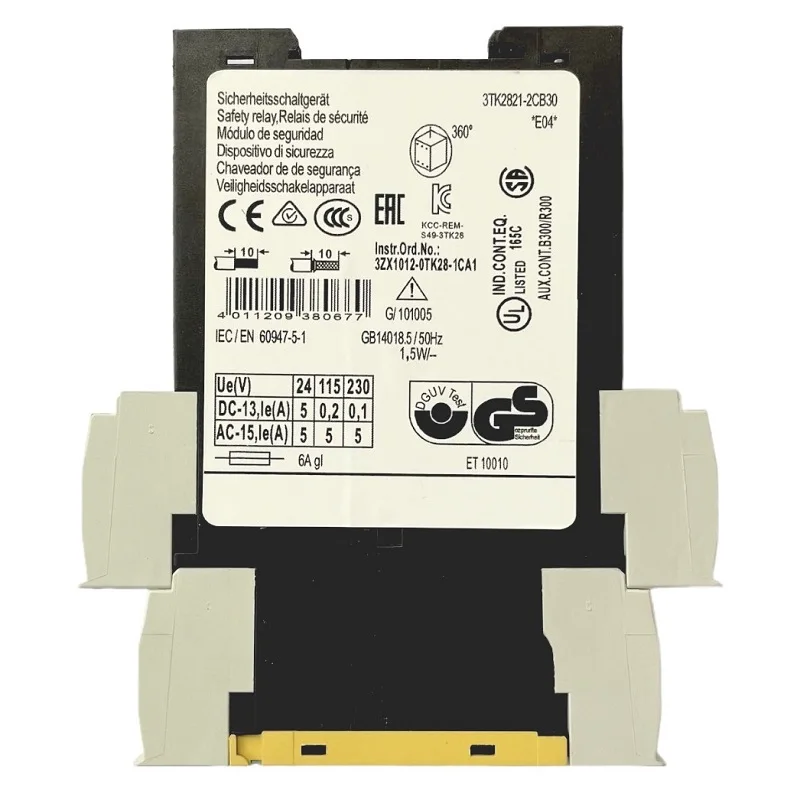 جديد لـ SIEMENS 3TK2821-2CB30 وحدة التحكم في تتابع السلامة في الصندوق