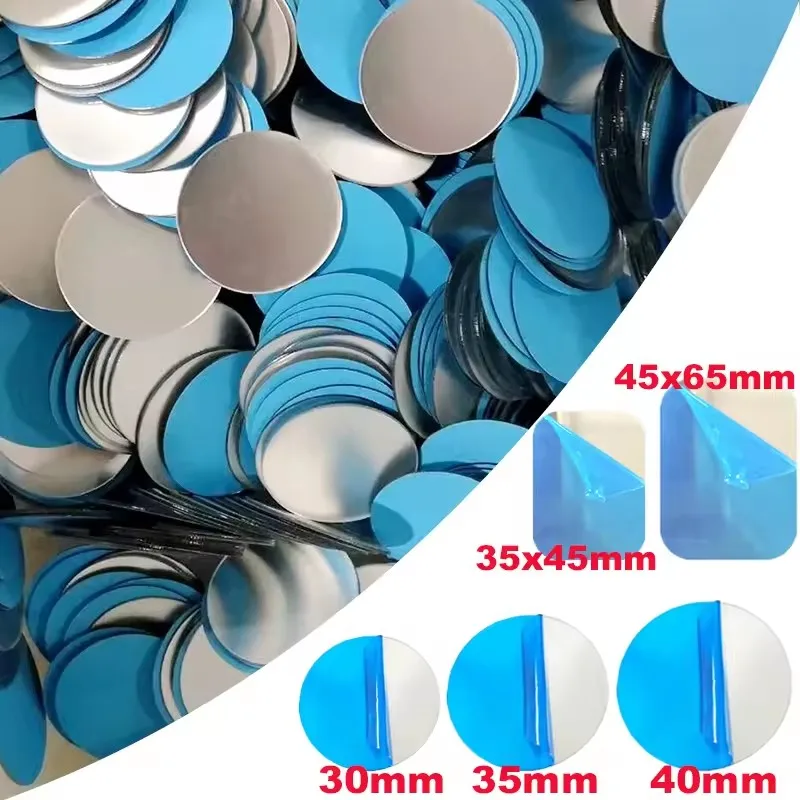 

1/5/20 шт. Магнитные металлические пластины для автомобильных держателей телефонов, круглые и квадратные железные наклейки-стикеры для крепления мобильных телефонов и планшетов на магните