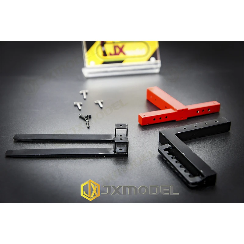 JX نموذج 1/14 RC الذاتي التوازن قابل للتعديل المعادن رفع شوكة ل Tamiya F1650 نماذج من الشاحنات لعبة شاحنة رافعة تمديد أجزاء