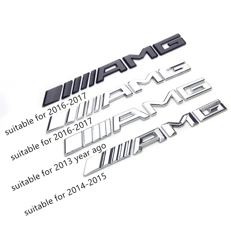 3D ABS Car Rear Trunk Badge Decal Letters Sticker For Mercedes Benz AMG A B C E G CLA C63 C63S E53 GT SLK W176 W205 W177 C260L