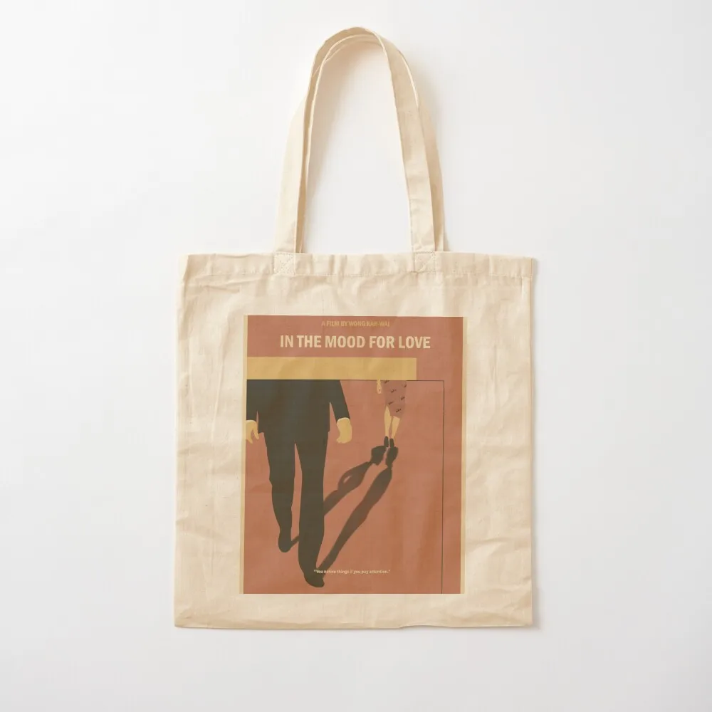 In The Mood For Love 2000 Minimalist Movie Poster Tote Bag Fabric bag Handbags shopper bag woman