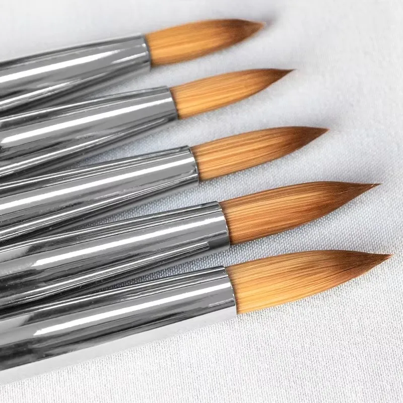 Bunter Acryl-Nagelbürste, glänzender Kolinsky-Stift für UV-Gel-Malerei, Schnitzen und Bauern-Design, Maniküre-Zubehör