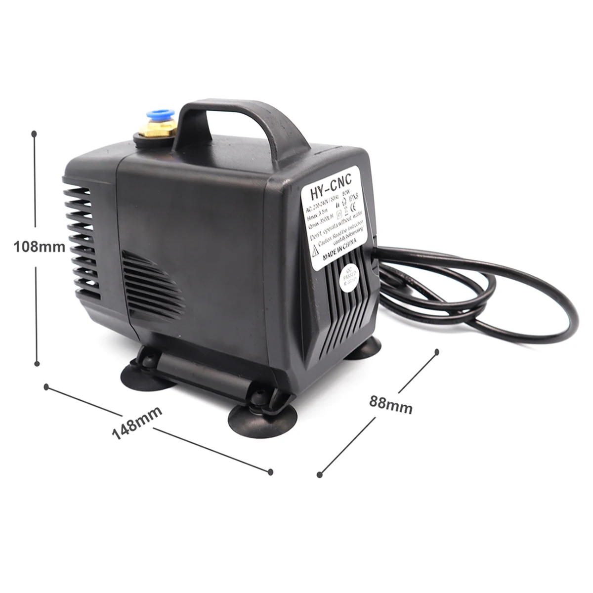 Pompa dell'acqua sommergibile 80W 3.5M 3500L/H per Router di CNC macchina da taglio per incisione Laser CO2 1.5kw/2.2KW raffreddamento del motore mandrino