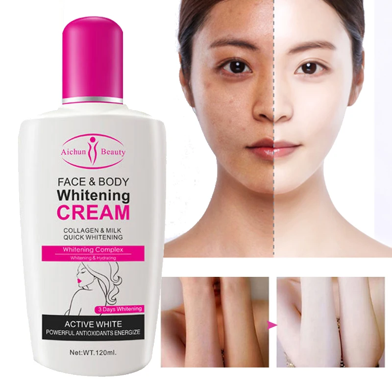 Whitening Cream Whitening Moisturizing Brighten Skin Colour Deep Nourishment Reduce Pigmentation Improve Roughness Dryness 120ml