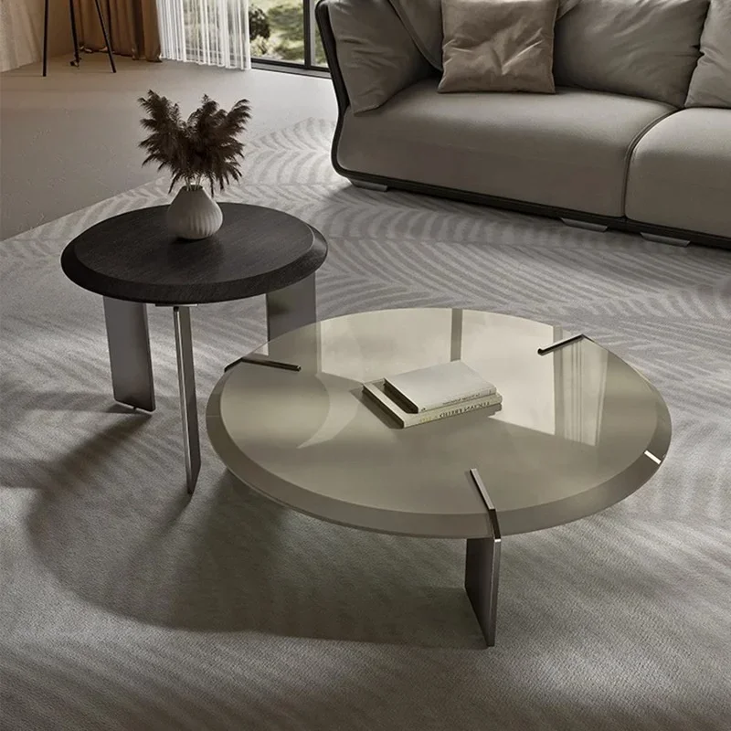 

#Nordic Tea Table Living Room Home Modern Simple Designer Tea Table Combination Living Room Round Tea Table Home