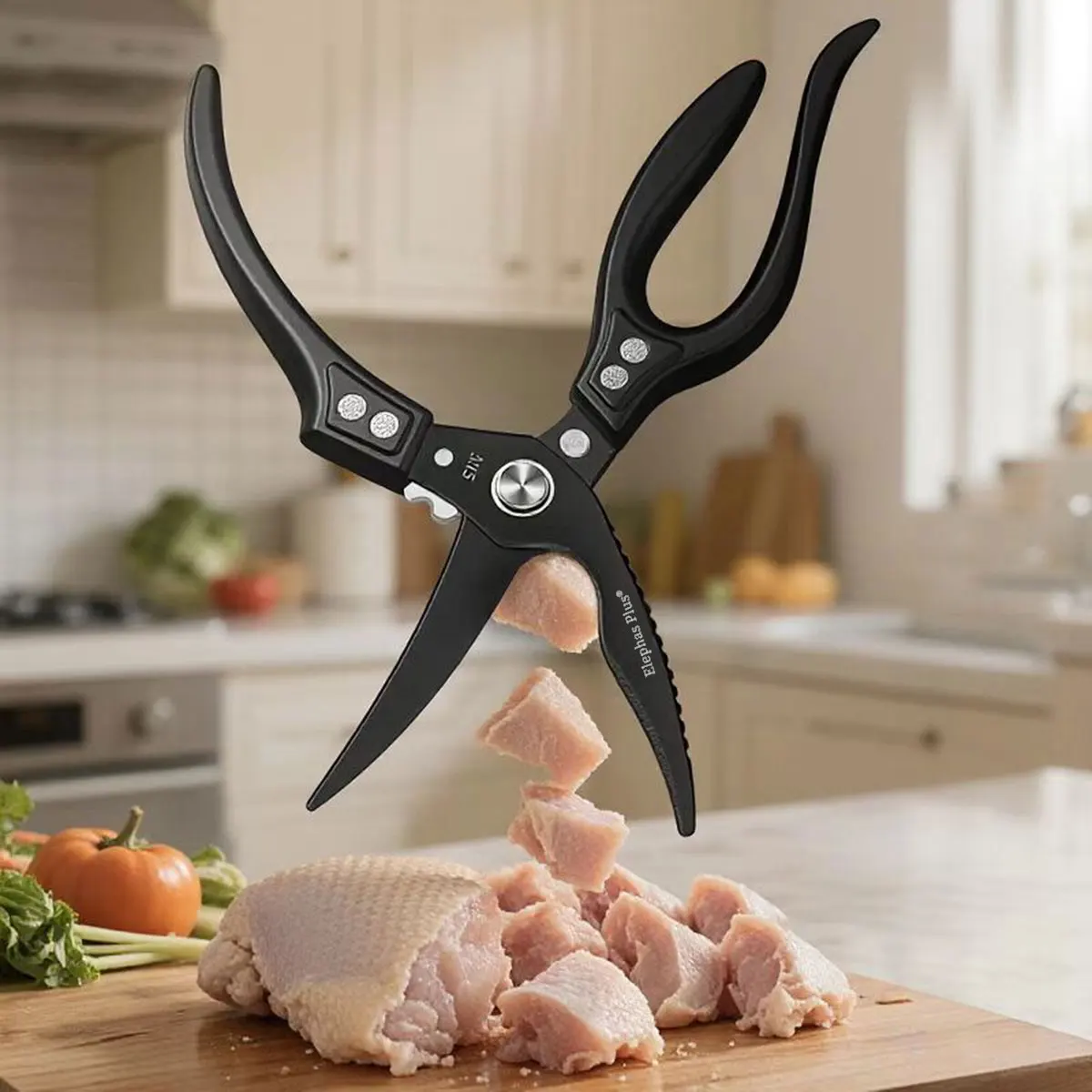 

Ножницы из нержавеющей стали для куриных костей, кухонные ножницы, бытовые ножницы для еды, резак для рыбы, курицы, утки, ножницы, нож