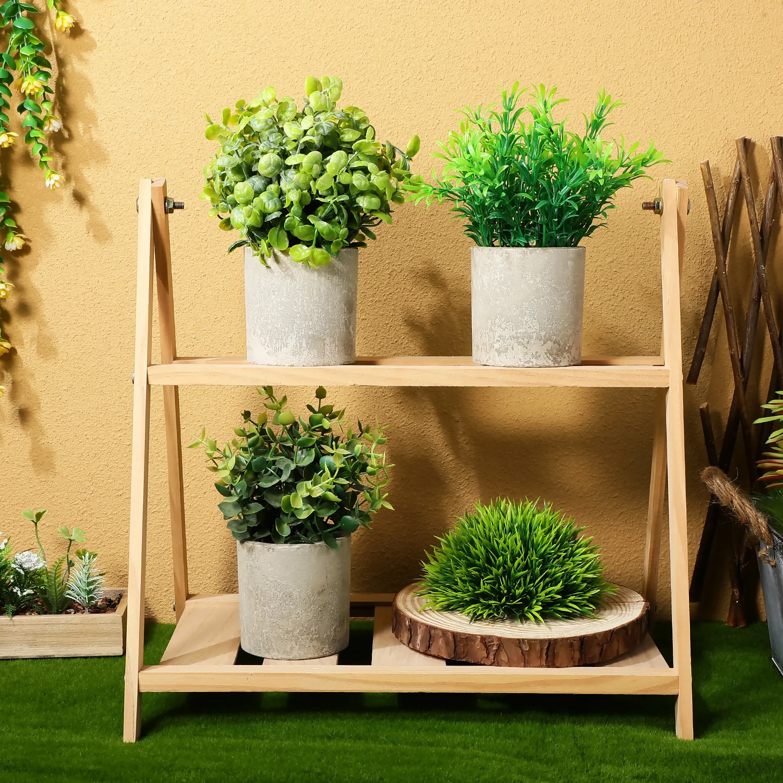 

3 Pcs Simulated Plant Potted Set Fake Plants Desktop Artificial Indoor Plastic Decorative