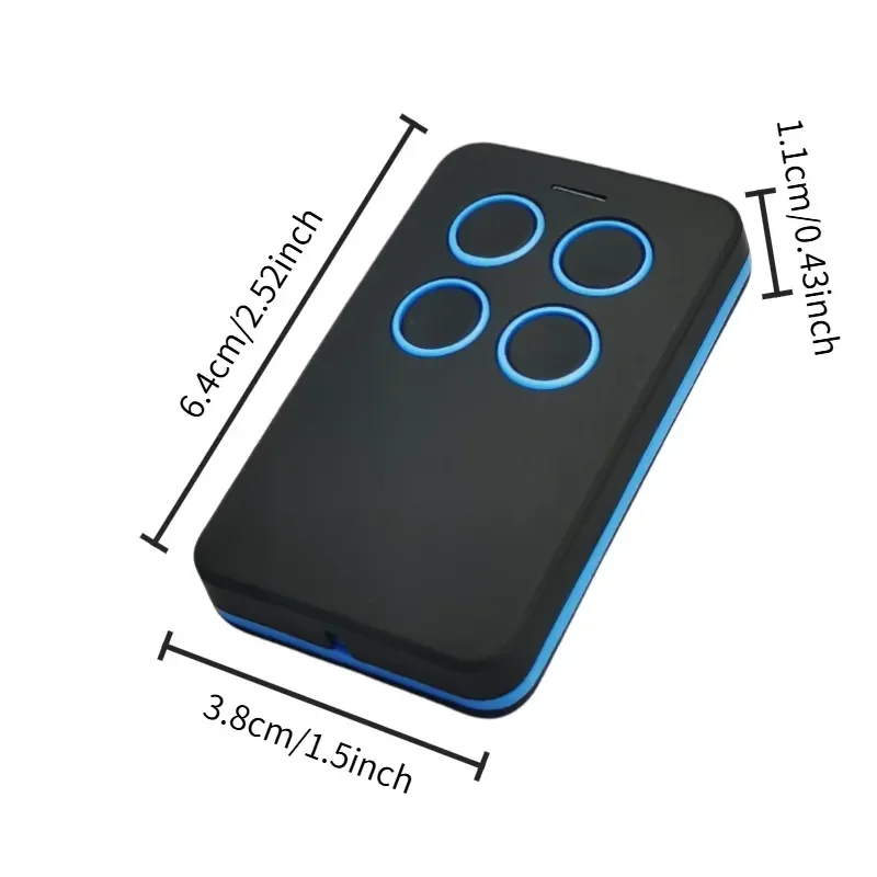 Multi-frequency copy 300MHz-868MHz face-to-face transmitter roller shutter garage door electric vehicle remote control