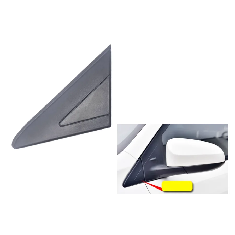 Front Left & Right Side Mirror Triangle Garnish Cover Panel Triangle Plate Corner for Toyota Vios 2014-2021