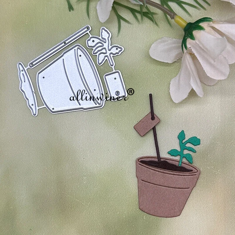 Flower pot Metal Cutting Dies Stencils For DIY Scrapbooking Decorative Embossing Handcraft Die Cutting Template