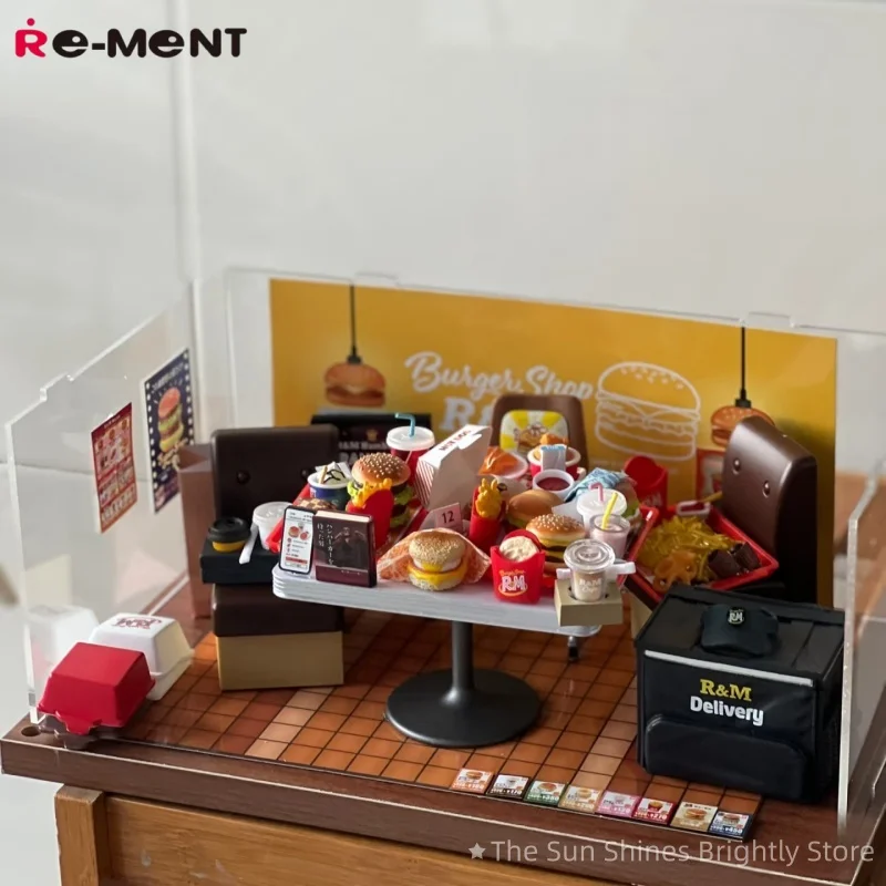 Authentique Re-ment Miniature Burger Restaurant R & M boîte oeuf aveugle boîte Petits échantillon série jouets et loisirs de collection