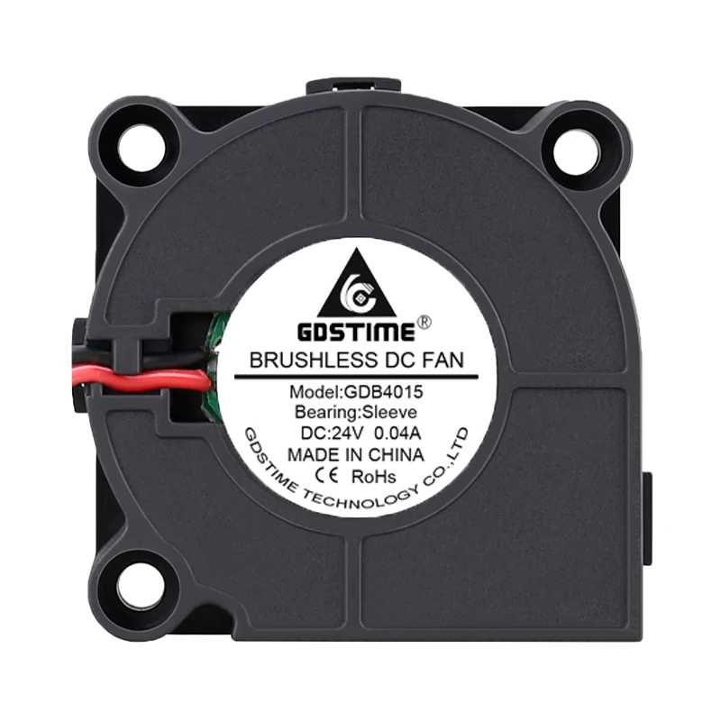 Gdstime 40x40x15MM DC 24V Turbo Blower 40MM 4CM Centrifugal Radial Fan 4015 Brushless Cooler 3D Printer Accessories Radiator