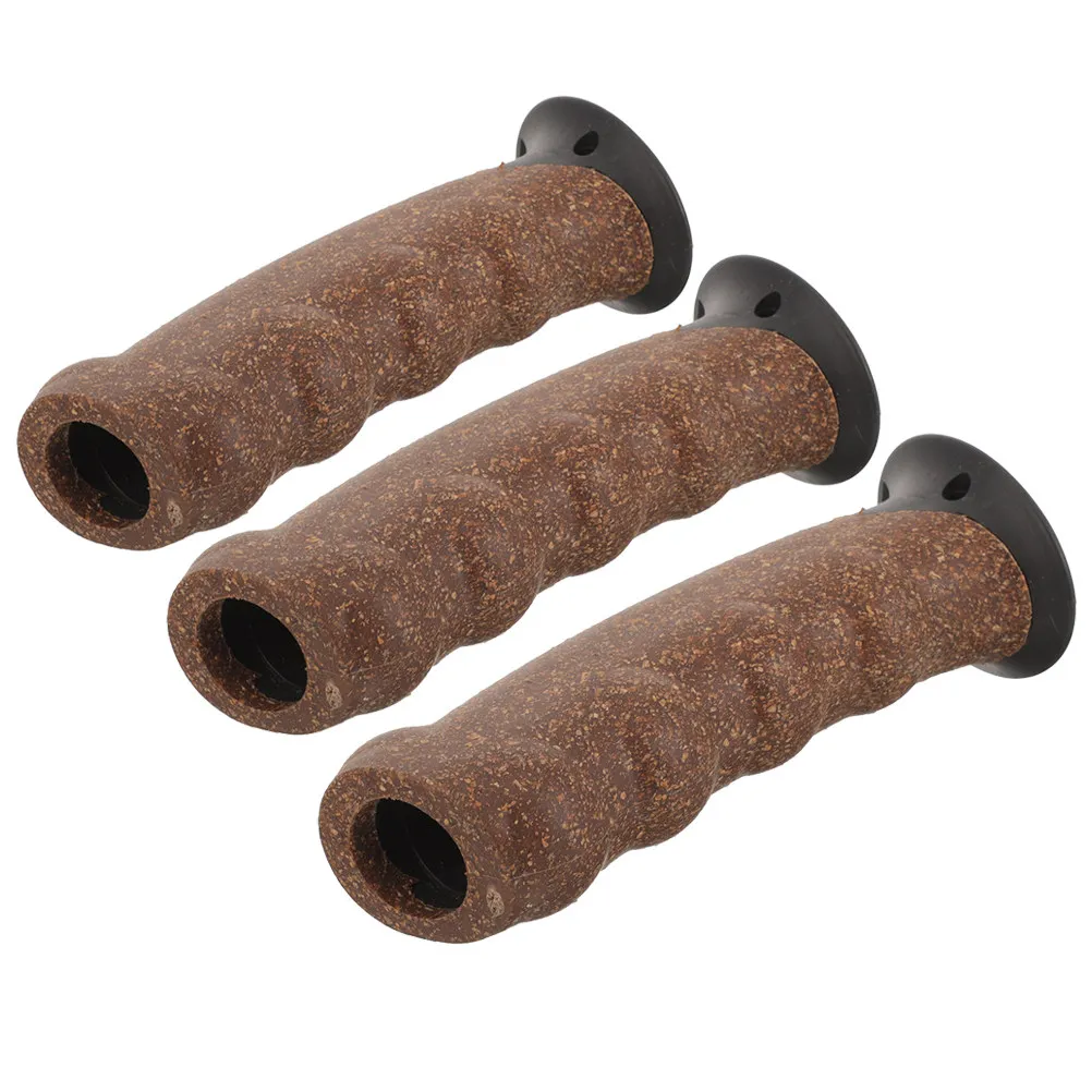 3Pcs Trekking Pole Handle Part Cork Grip Replacement for Hiking Skiing Walking Stick Outdoor Pole Easy Install All Weather Use