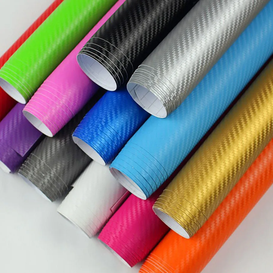 3M best-selling car carbon fiber sticker, cut smooth black matte black 3D 4D 5D 6D carbon fiber color changing film