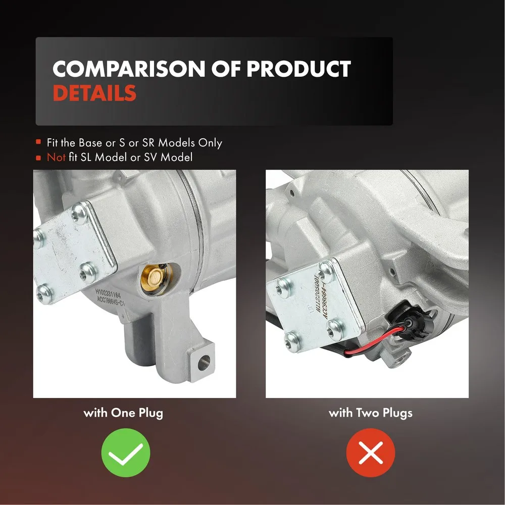 Klimakompressor mit 6-Nut-Riemenscheibe für Nissan Altima Base S SR 2013–2018 L4 2,5 l