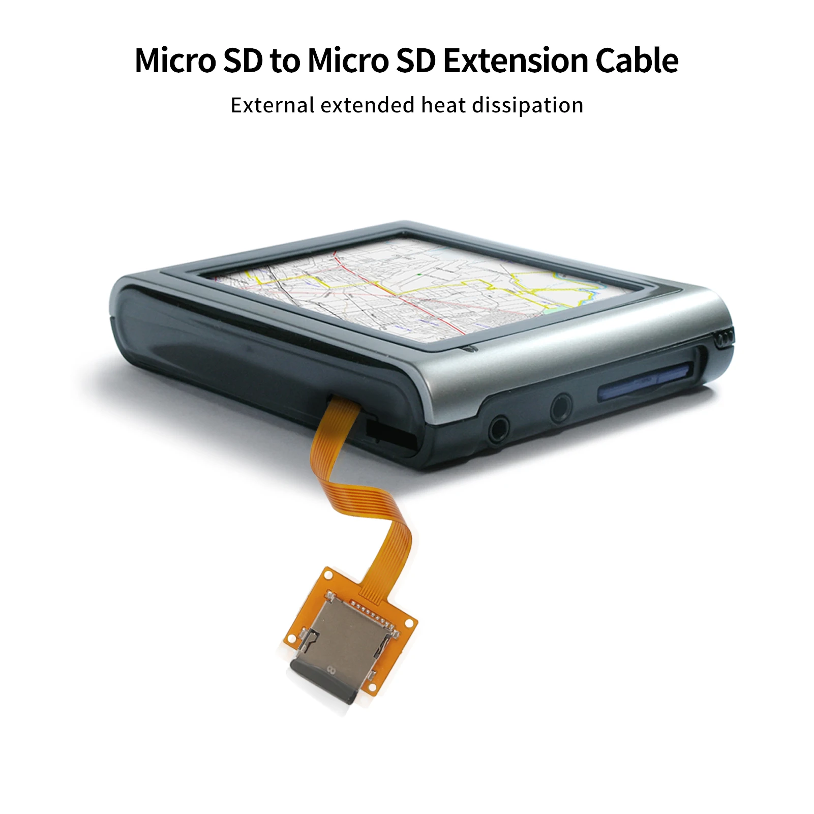 สายต่อการ์ด Micro SD การ์ดบัตร TF อะแดปเตอร์ที่มีรูสกรู Micro SD Card กระเป๋าเก็บบัตรภายนอกป้องกันผู้ถือสวมใส่และฉีกขาด