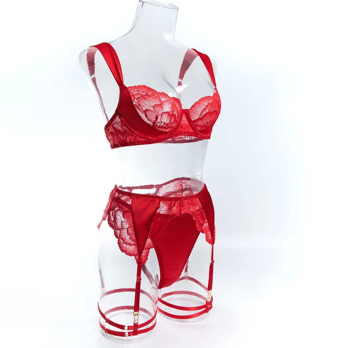 Women's Sexy White Bridal-style Lingerie Featuring Lace Patchwork and Cut-out Details Perfect for Date Night Sexy Lingerie