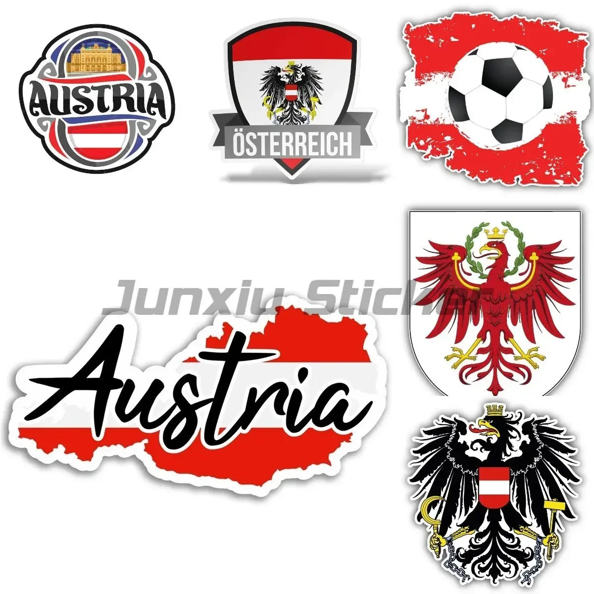 

Austria Flag Map Decal Laptop Stickers for Window Decals Car Sticker Skate Sticker Bumper Decor Austria Creative Motorcycle