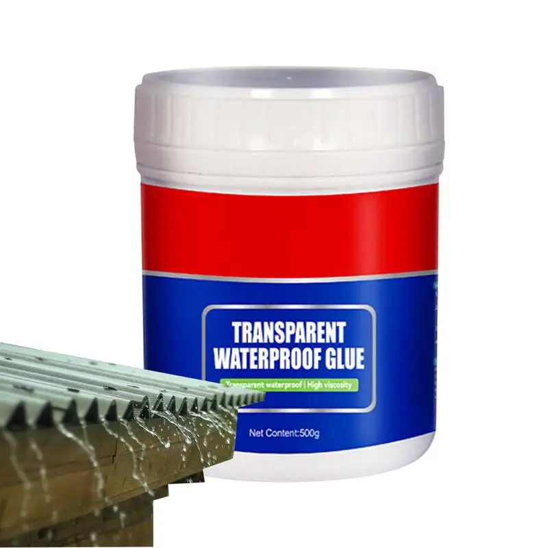 

Waterproof Glue Sealant Clear Transparent Waterproof Coating Repairing Leak Adhesive 500g Strong Bonding Water Leak Sealant For