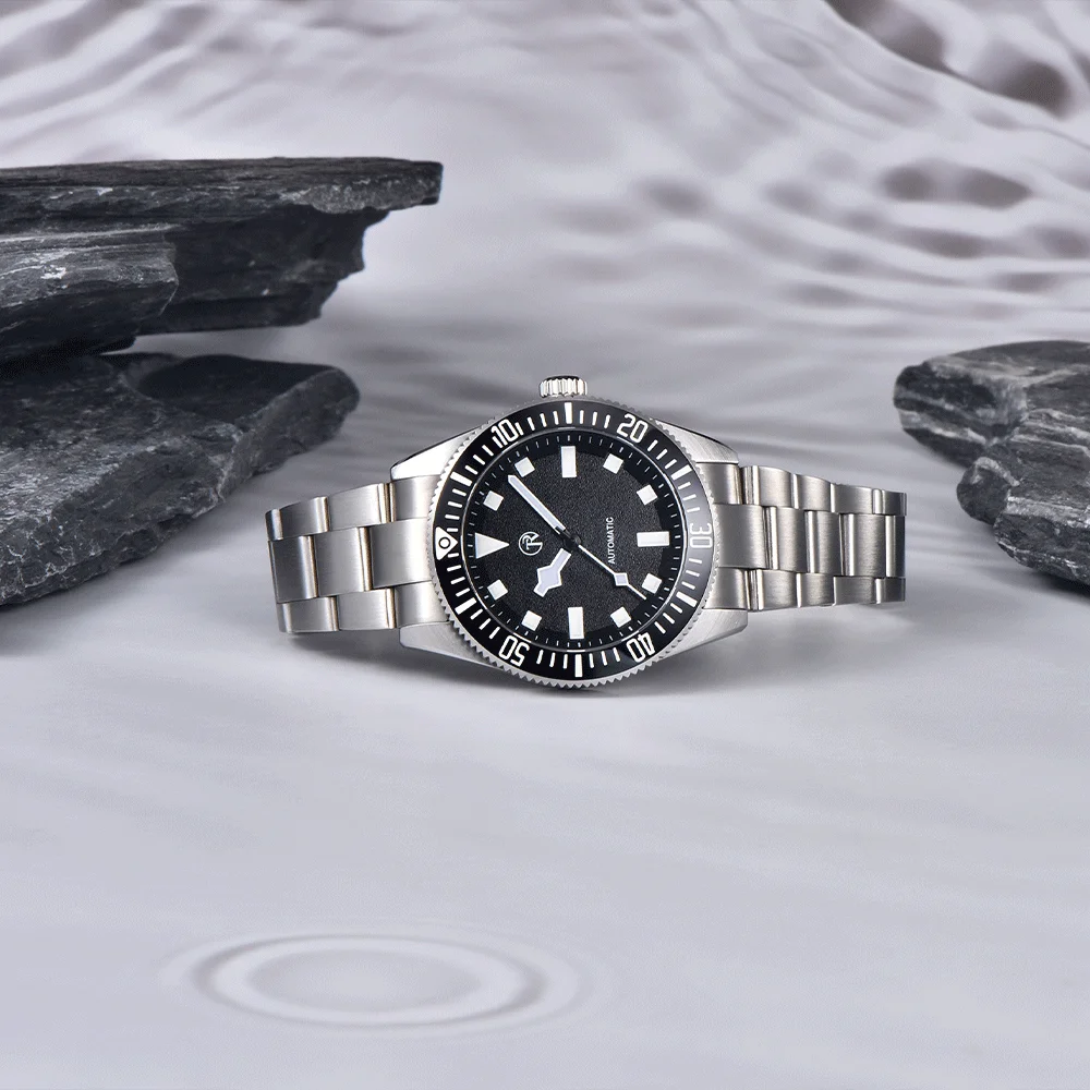 2025 ساعة رولستيمي للرجال ساعات أوتوماتيكية للرجال NH35 ساعة ميكانيكية إطار مضيء 100 متر مقاومة للماء من الفولاذ المقاوم للصدأ