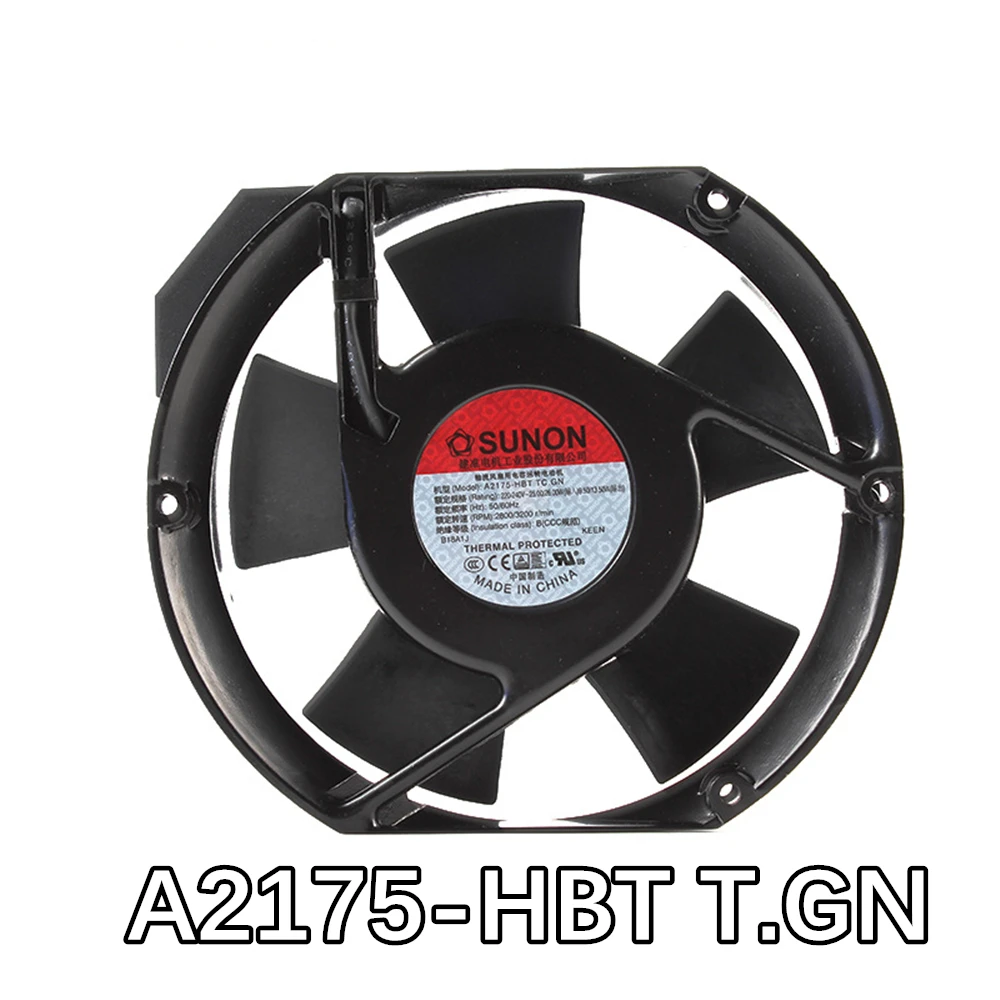 

Cooling Fan A2175-HBT T.GN AC 220/240V 0.11A 25/26W 50/60Hz 17251 172x150x51mm 2-PIN Blade Style