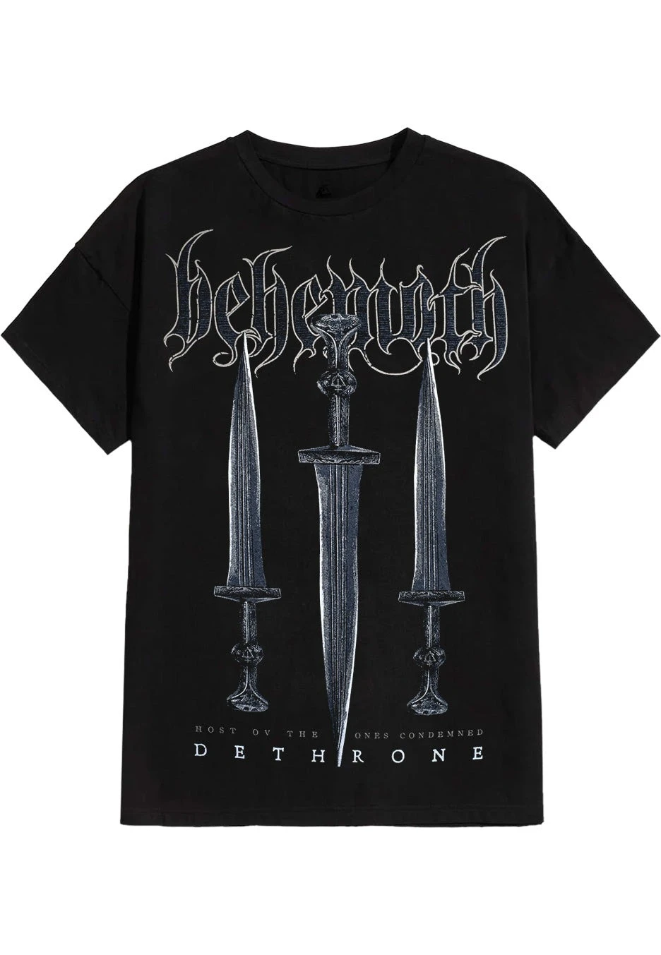 

Behemoth - Dethrone - футболка с периферийным узором и принтом, летняя роскошная брендовая хлопковая мужская и женская футболка с коротким рукавом