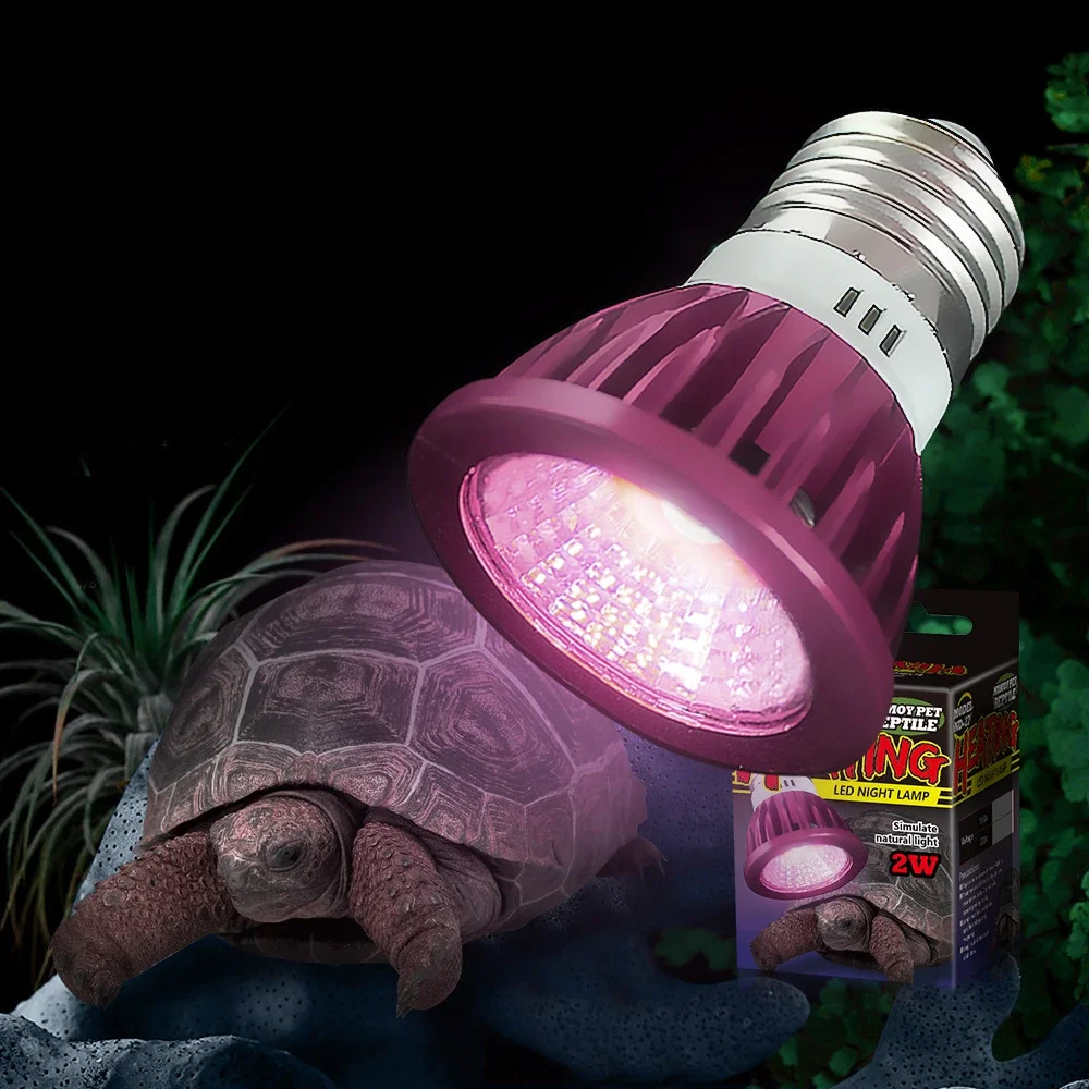 

NOMO 220v 110v Climbing Pet Moonlight Lamp LED Purple Light UVA Maned Lion Snake Reptile Special Night Light