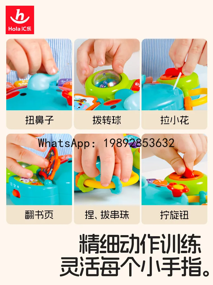 Campana de Mano con Forma de Elefante, Piano de Dedos, Juguete para Bebés, Educación Temprana, Música Educativa, Teclado Electrónico, Juguete para Bebés