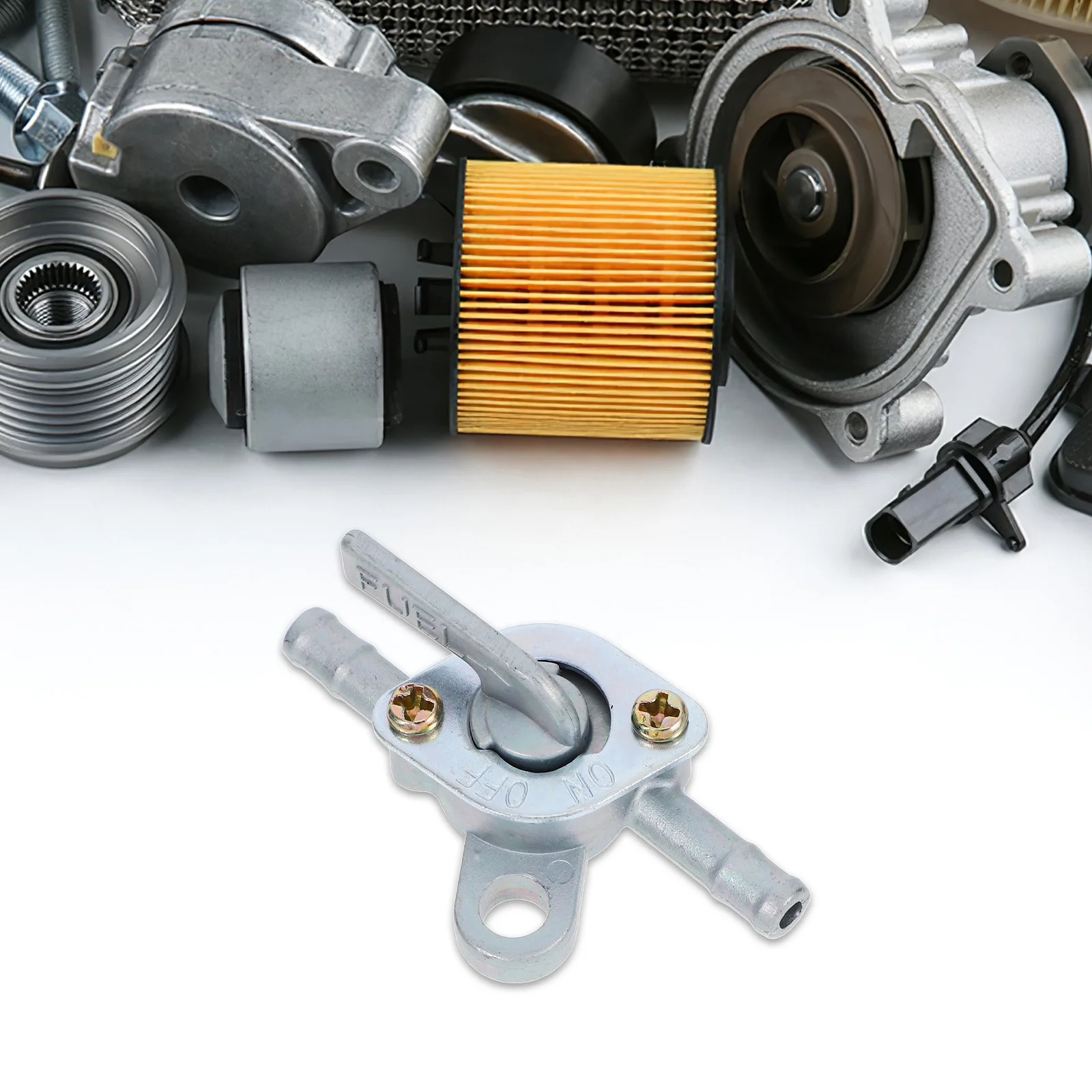 

Inline Fuel Valve Switch Petcock Durable Aluminum Material for Motorcycle Atv Scooter Prevents Leakage Fuel Valve