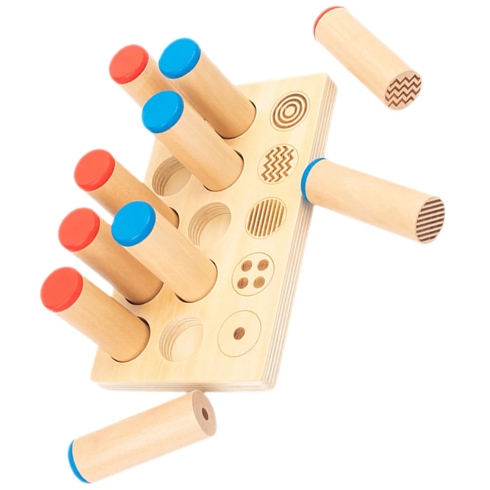 Juego de 1 Tubo de Sonido Educativo de Madera, Tubos de Sonido para Emparejar Voces, Aprendizaje Temprano Cognitivo, Desarrollo Intelectual