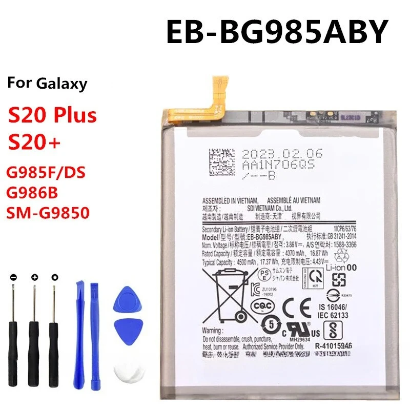 EB-BG985ABY 4500mAh Battery For Galaxy S20 Plus S20+ G985F/DS G986B SM-G9850