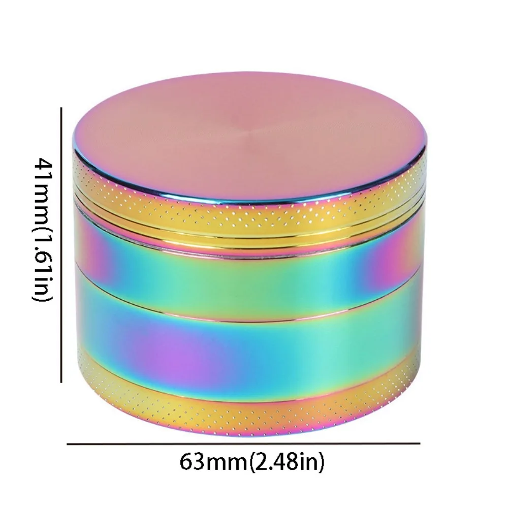 

Grinder Zinc Alloy 4-Layer Grinder 40mm Size Pollen Scraper Metal Grinder Non-Stick Coated Portable Grinder Household Use
