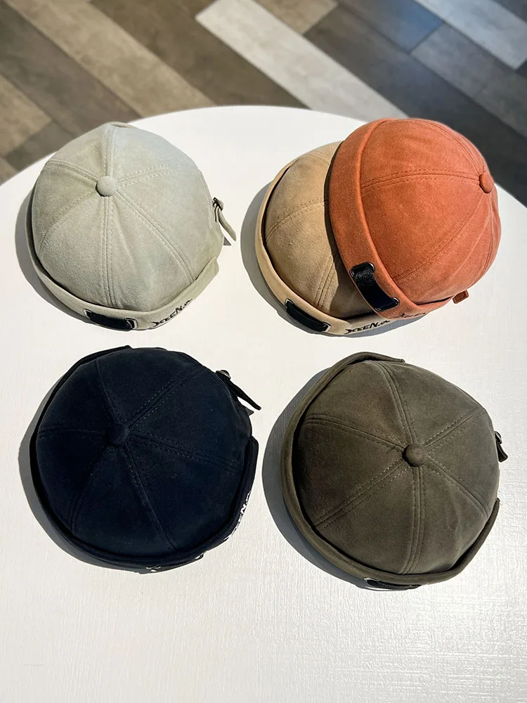 Retro Skullcap Four Seasons Hip-Hop Street Beret Street No Eaves Chinese Landlord Hat Yuppie Hat