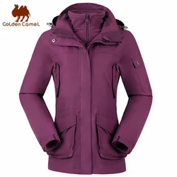 GOLDEN CAMEL Women's Jackets Waterproof Ski Jacket 3-in-1 Windbreaker Winter Coats Fleece Inner Rain Snow Outdoor Hiking Camping