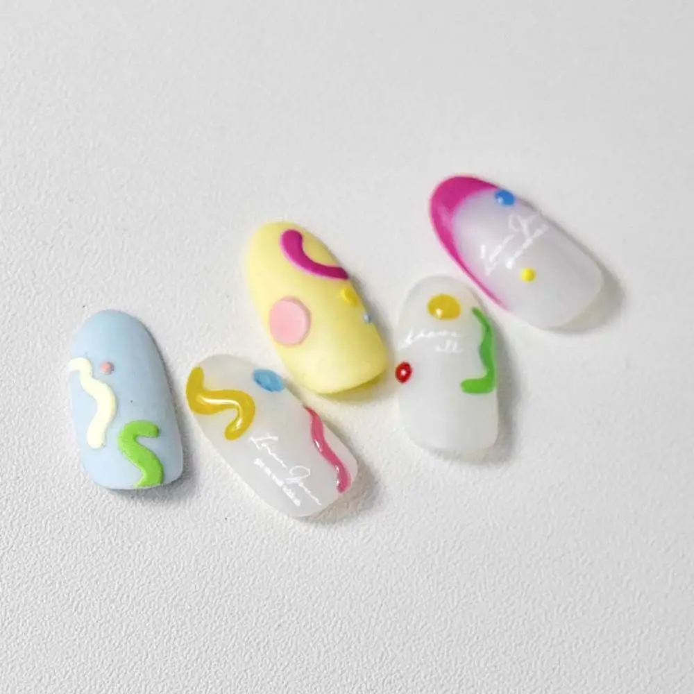 Mode Sterren Love Heart Round Dot Engelachtige Letters Gelei Nail Stickers Nagel Decoraties Hart Nagel Stickers Bloemen Nagel Stickers