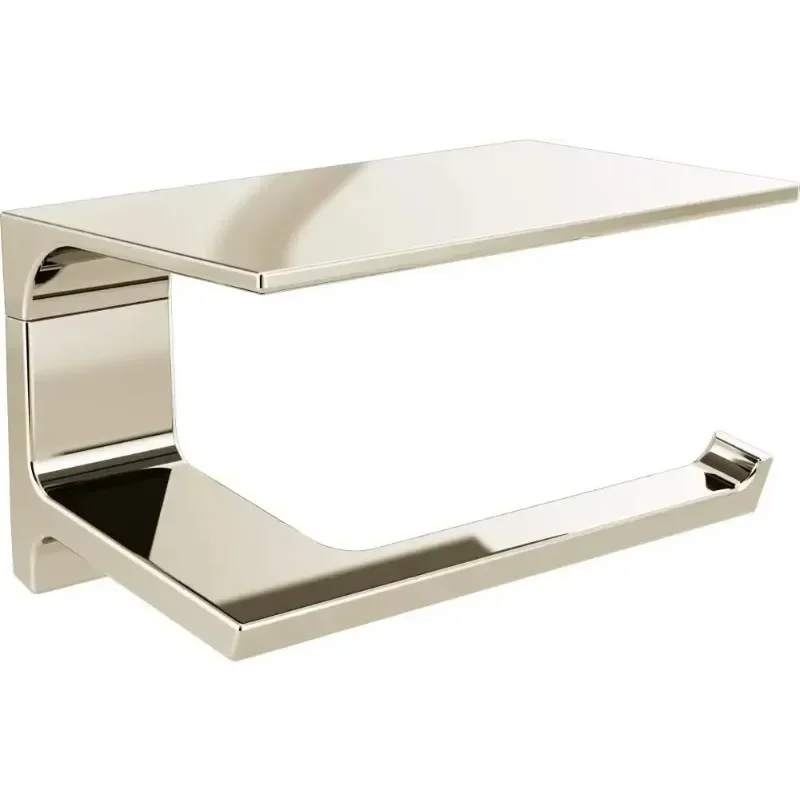 XMSJ-SalePivotal Portarrollos de papel higiénico con estante, níquel pulido, accesorios de baño, 79956-PN
