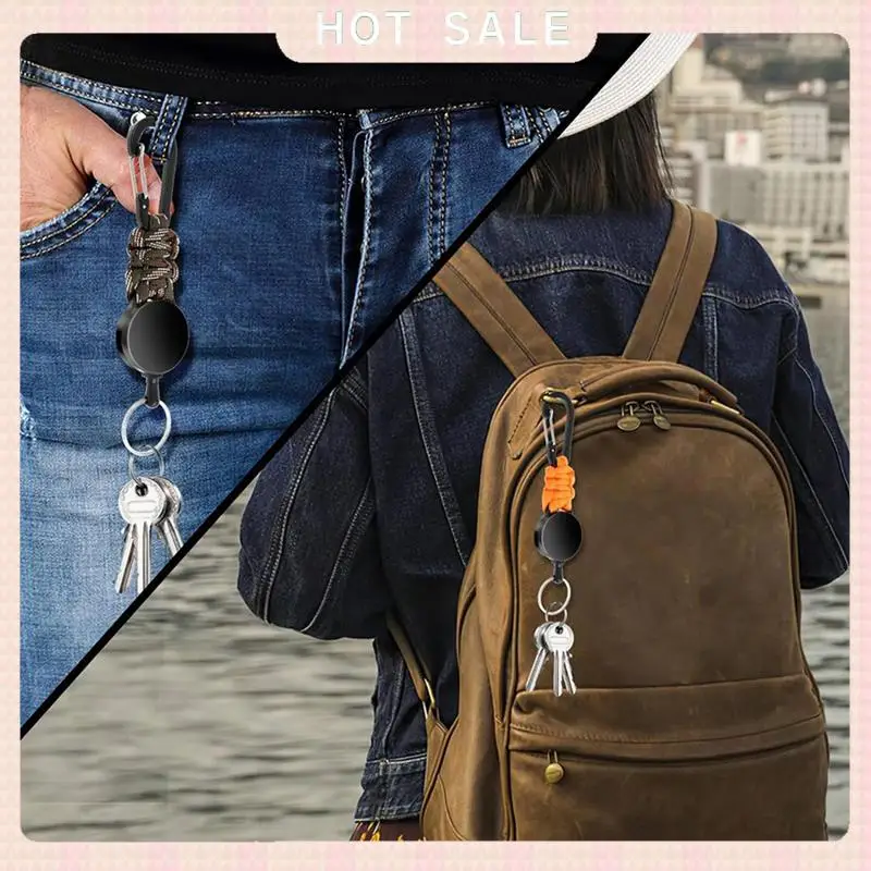 

24-часовая доставка, 6 упаковок, выдвижной брелок для ключей, сверхмощный выдвижной ремешок, держатель для бейджа, выдвижной зажим, выдвижной брелок для ключей Ke