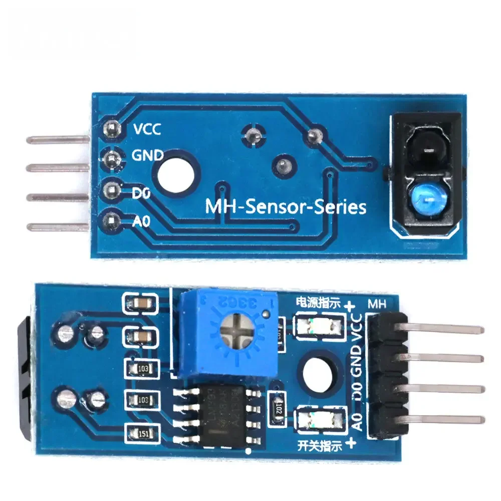 TCRT5000 Infrared Reflective Sensor – IR Photoelectric Switch for Line Tracking, Obstacle Avoidance (Arduino-Compatible) Module