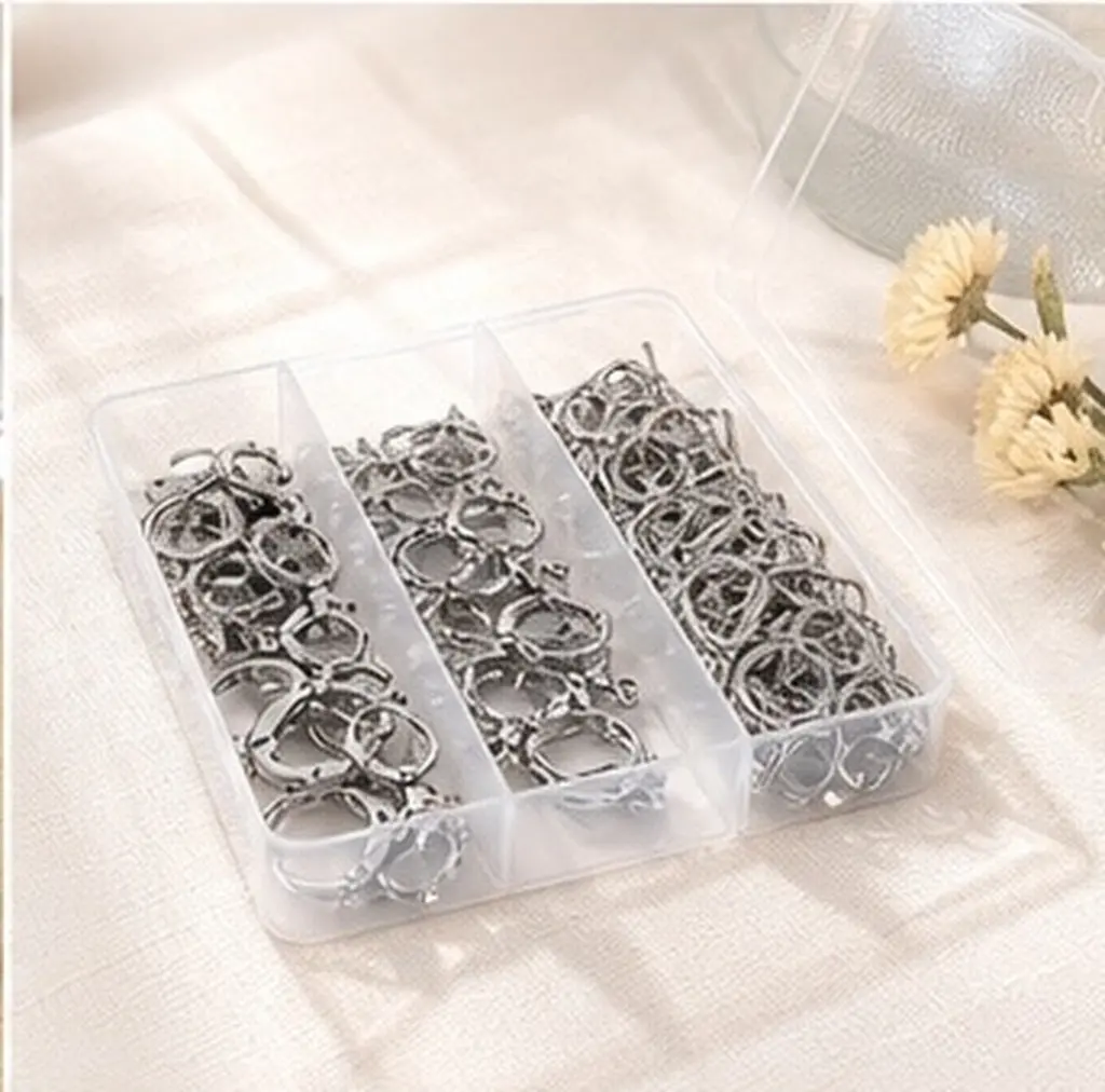 40Pcs French Hook Stainless Steel Ear Wire Round Lever Back Earrings DIY Jewelry Components for Earring Making Supplies