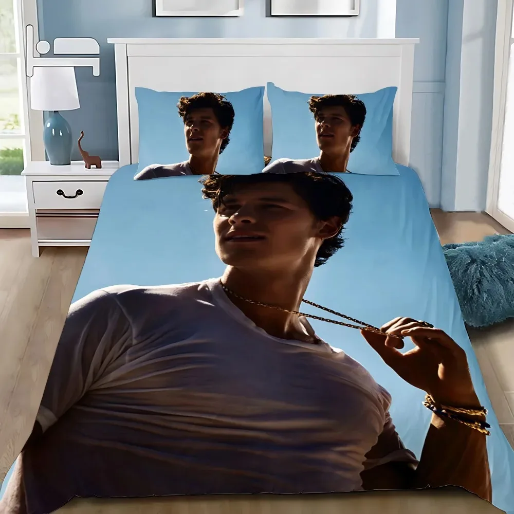 Duvet Cover Pillowcase Bedding Set Adult Boy S-Shawn M-Mendes Girl Bedroom Decoration Children Gift Single Double Large Size