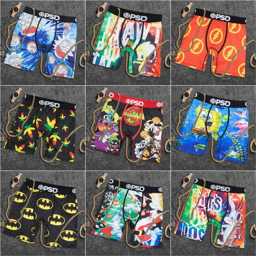 Men Underwear Summer Breathable Men\'s Boxers Sexy Underpants Male Plus Size Man Panties Fashion Print Men Boxershorts Trunks